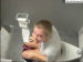 A friend gets a sneak peek of Alisha pooping in a bathroom stall!